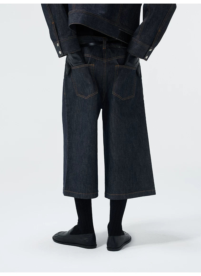 14 Oz Color-Stable Raw Denim Shorts