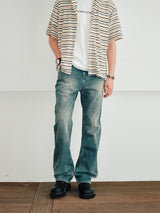 Washed Slim Flared Cleanfit Jeans