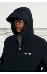 Men's Herringbone Hooded Puffer Jacket