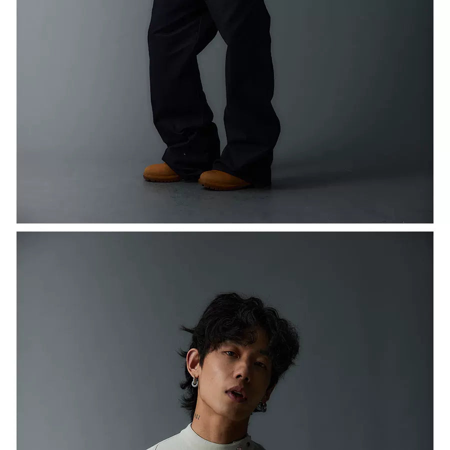 Short Sleeve Mock Neck Zip Tee