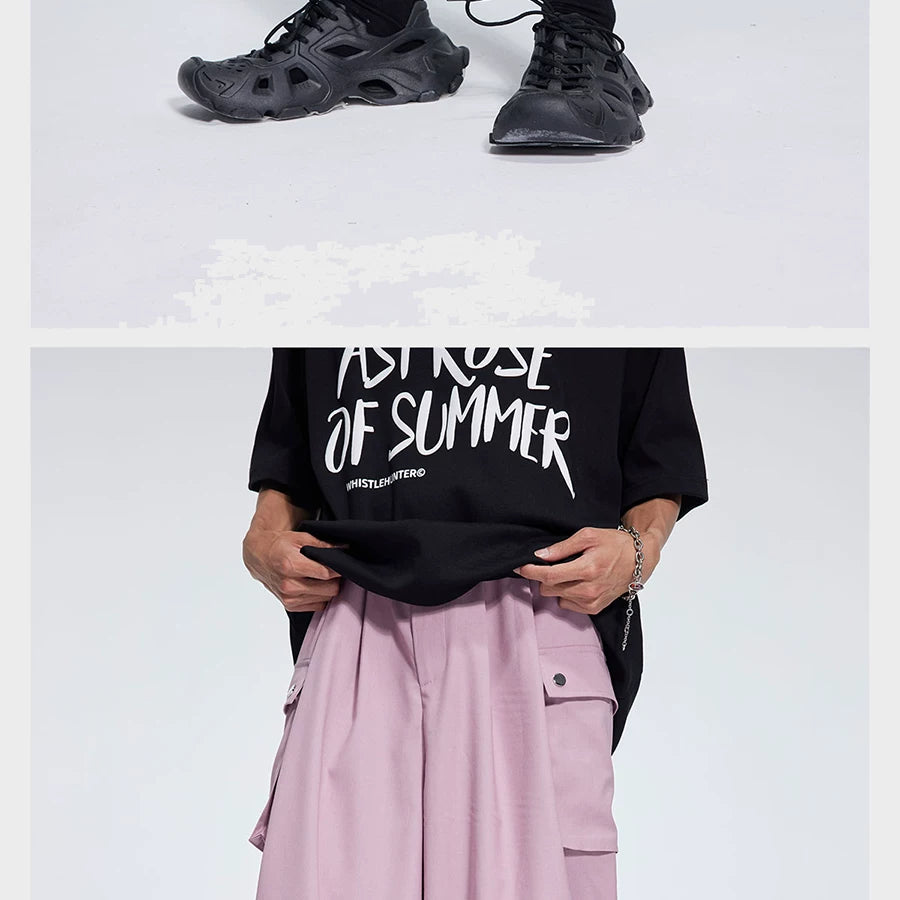 Casual Three Color Pocket Drawstring Shorts