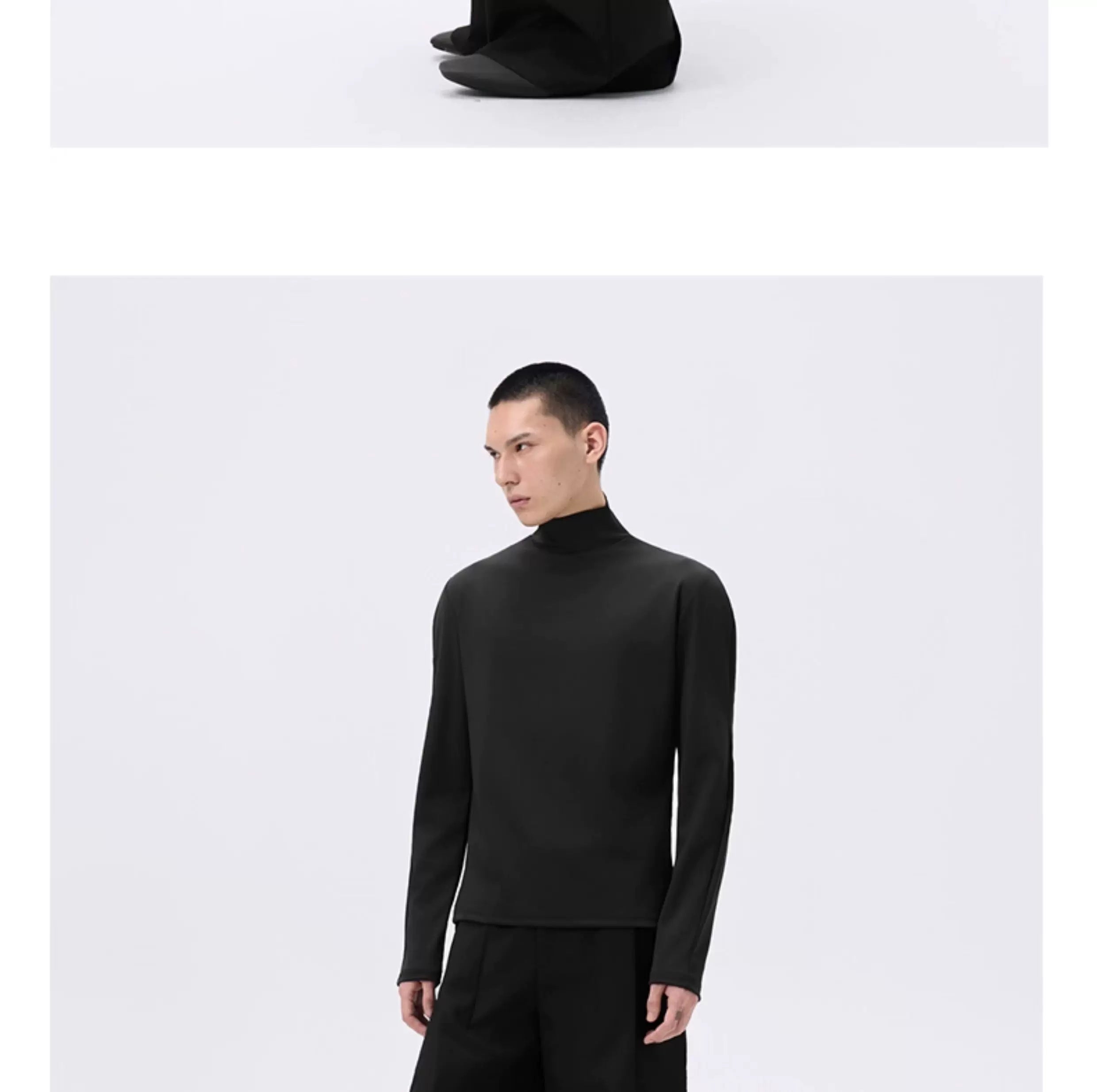 Cropped Slim Fit Long Sleeve Tee