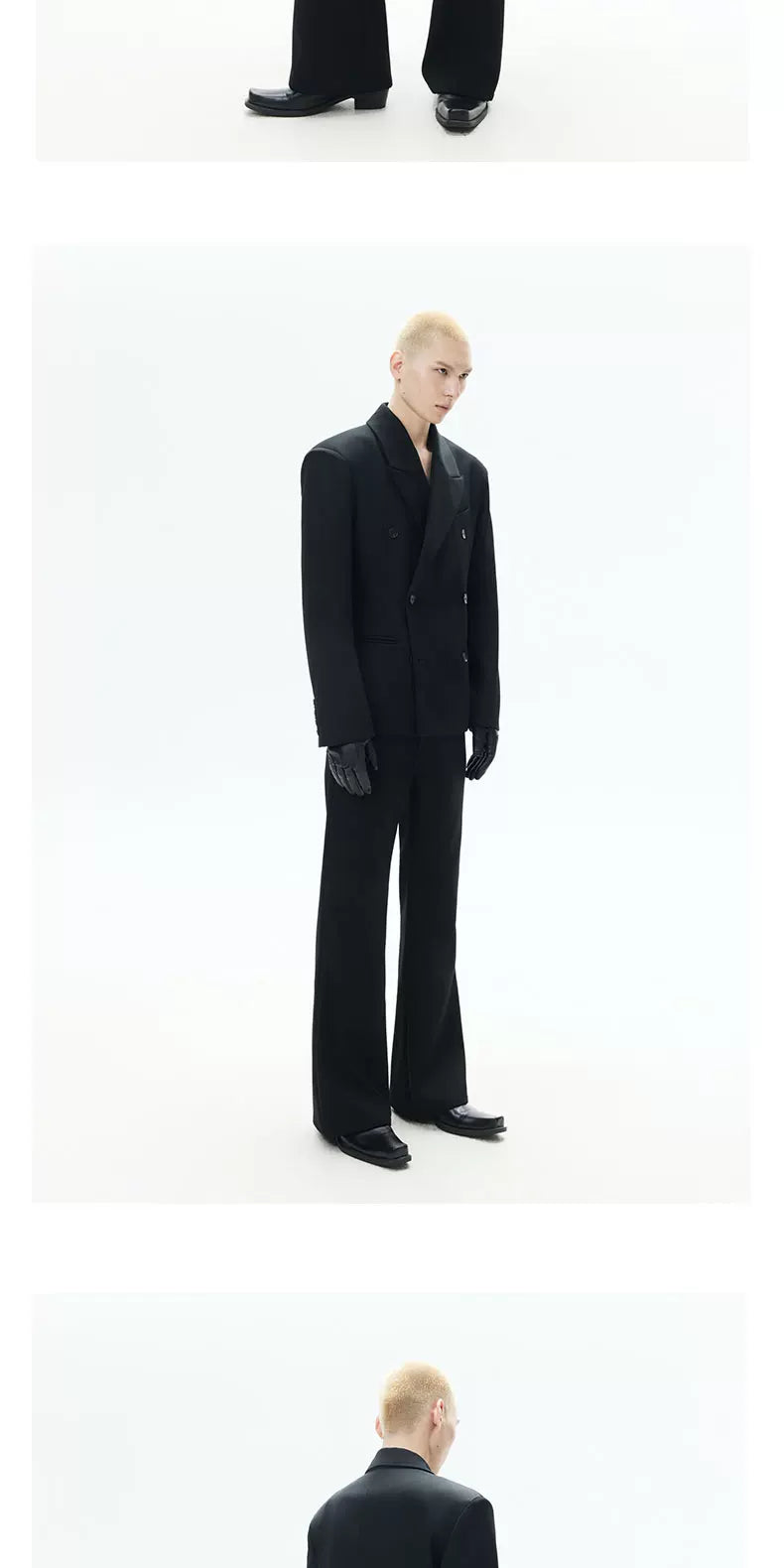 Black Straight Leg Casual Pants