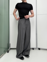 Elastic Waist Suit Pants
