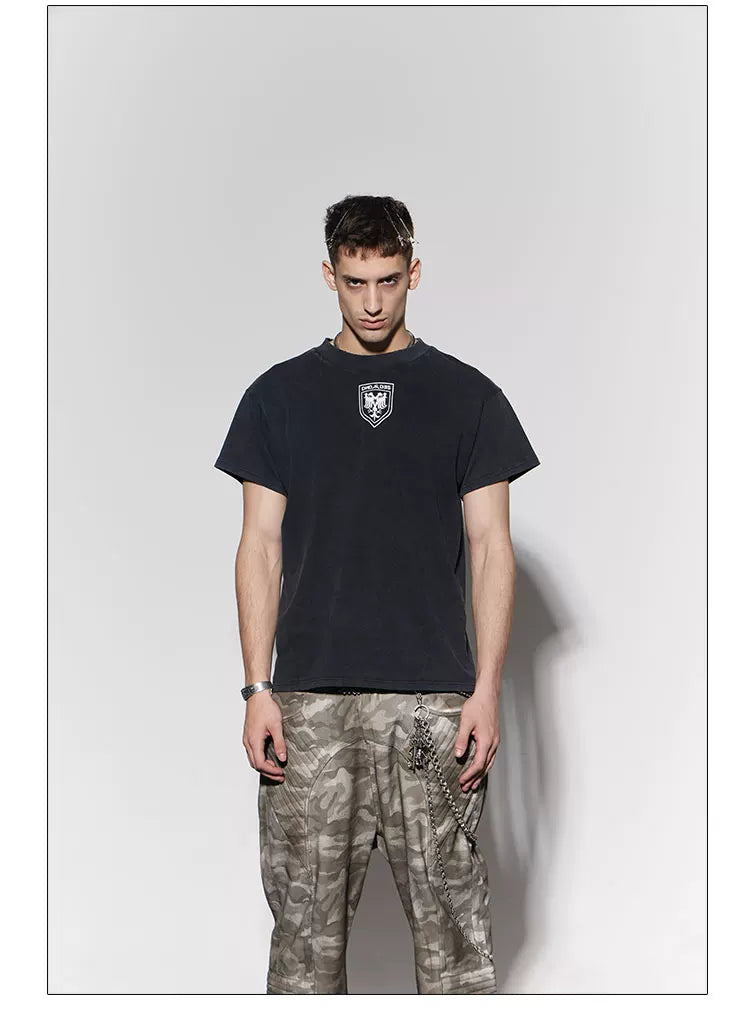 American Cleanfit Vintage Washed Badge Tee