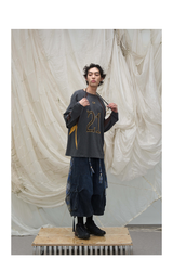 Deconstructed Patchwork Two-in-One T-Shirt