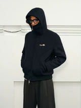 Men's Herringbone Hooded Puffer Jacket