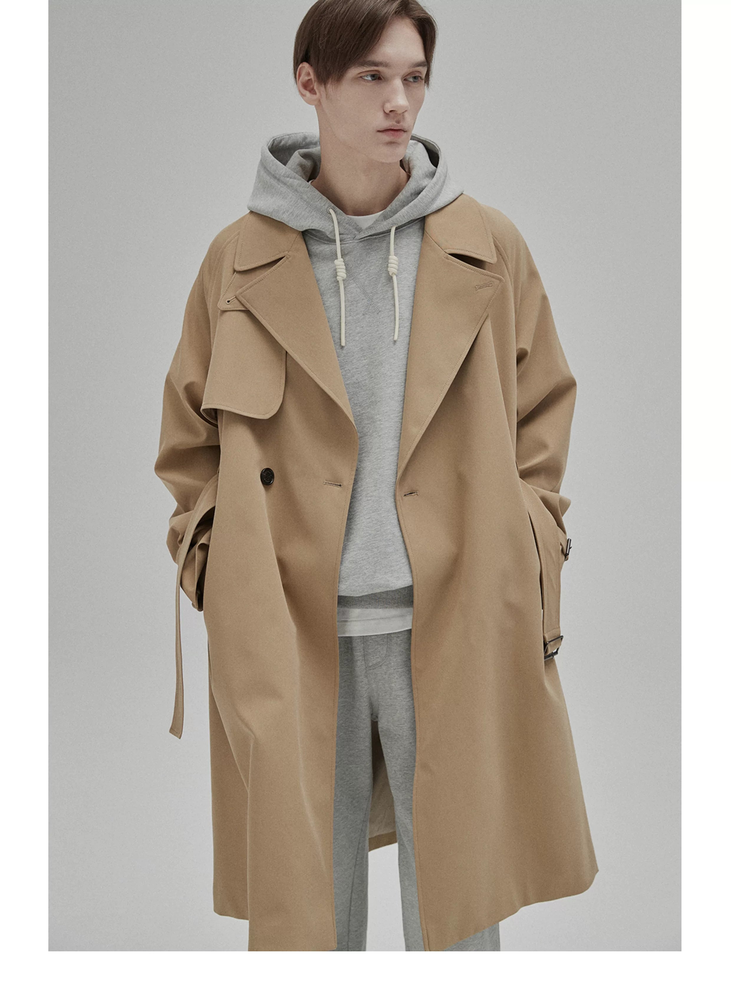 Vintage Double Breasted Belted Trench Coat