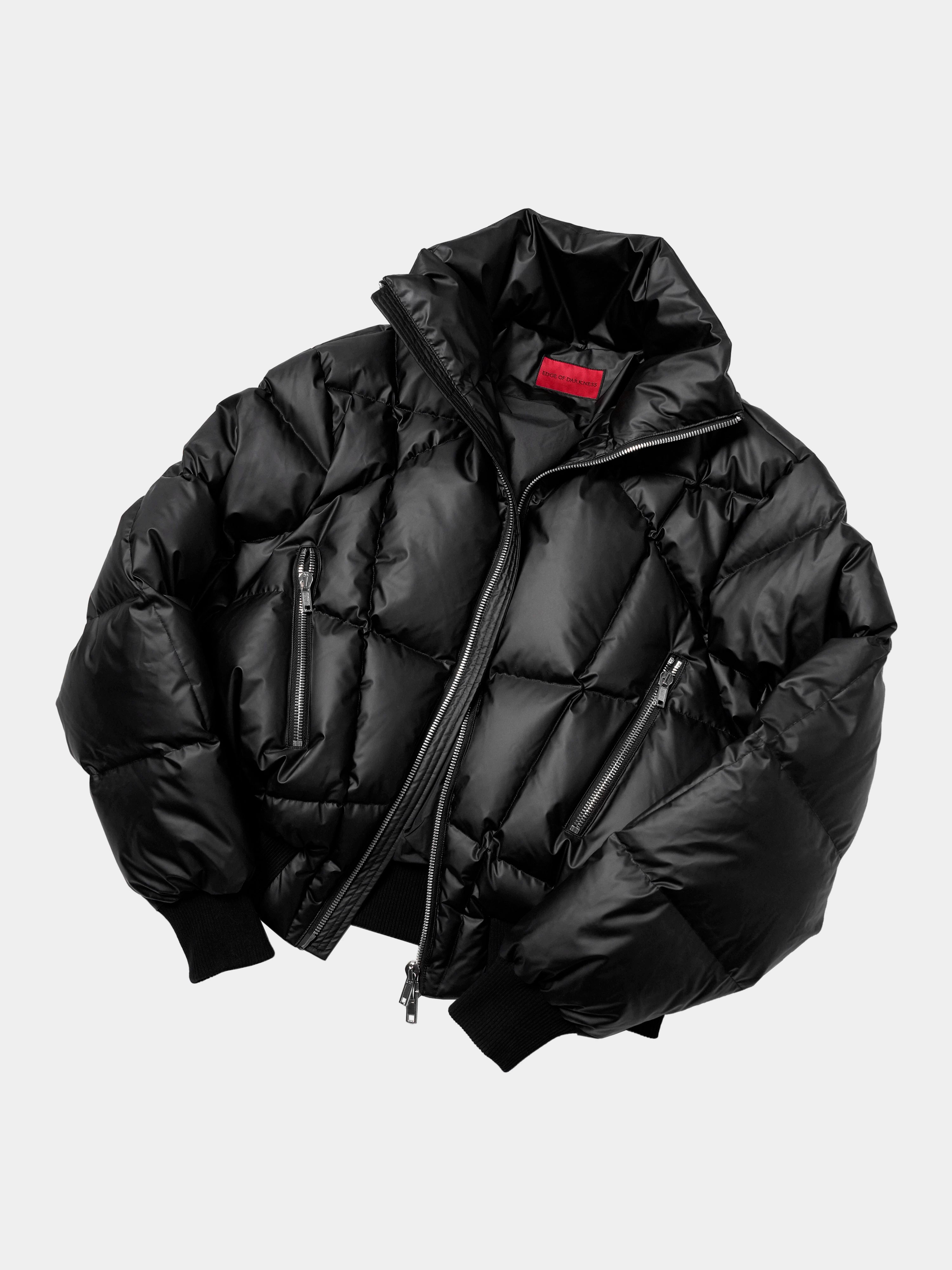 Oversized Zip Collar Puffer Jacket