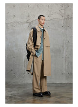 Draped Chain Texture Straight Leg Pants