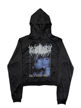 Slim Fit Mesh Zip-Up Hoodie