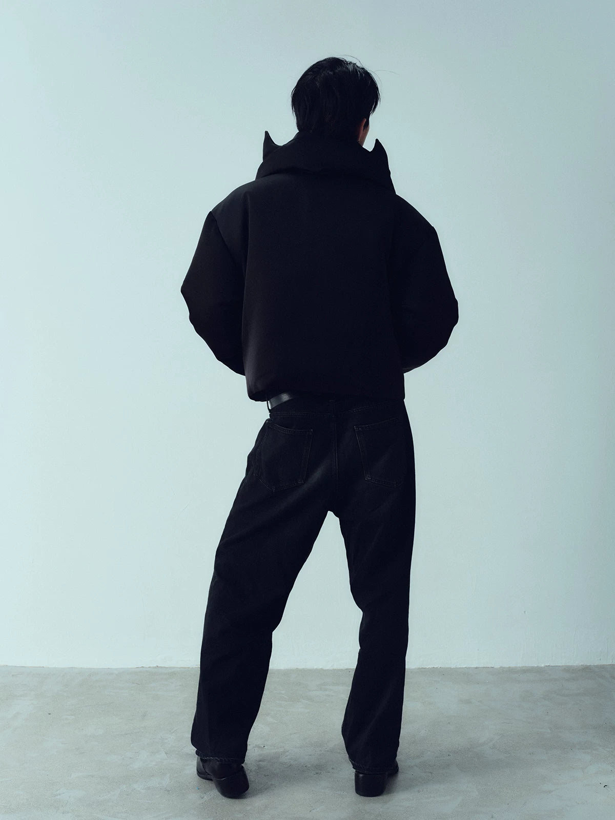 Cropped 95% White Goose Down Jacket