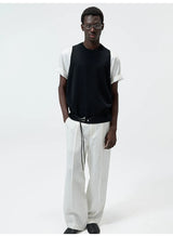 Straight Leg Hemp Linen Blend Pants