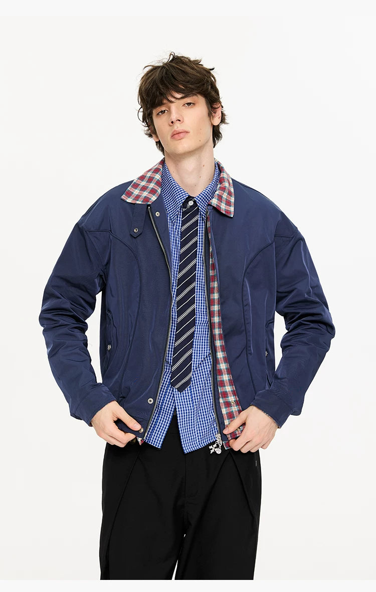 Houndstooth Harrington Jacket