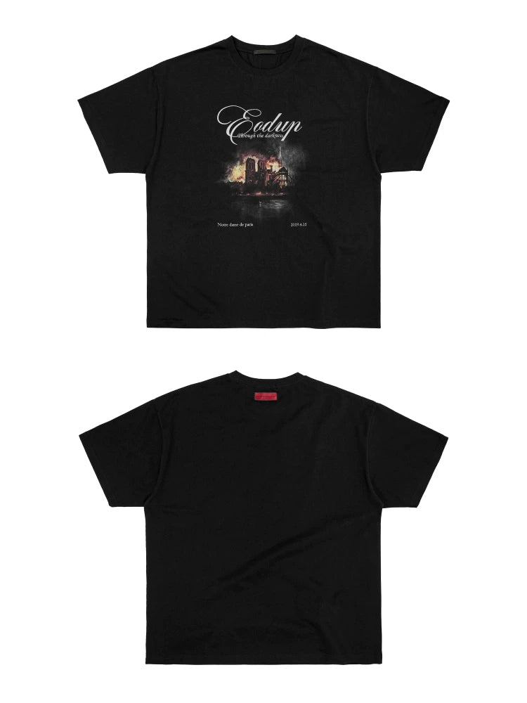 Printed Loose Short Sleeve Tee