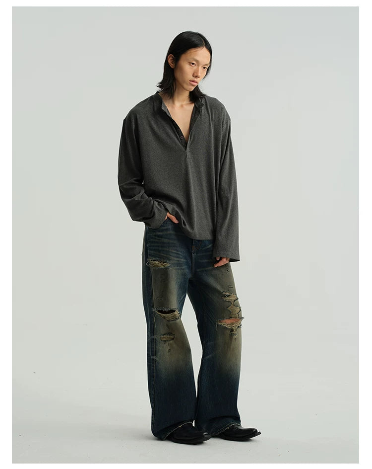 Henley Long Sleeve Tee