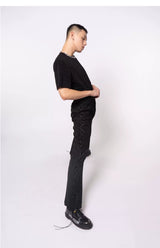 Men's Short Sleeve Mesh Metal Tee