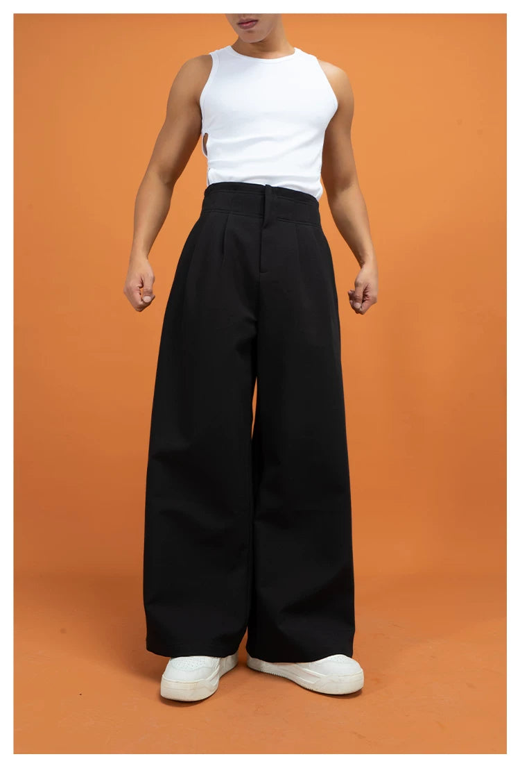 Black High Waist Wide Leg Pants