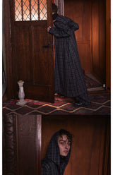 Lightweight Plaid Hooded Robe Set