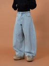 Men's Wide Leg Light Blue Jeans