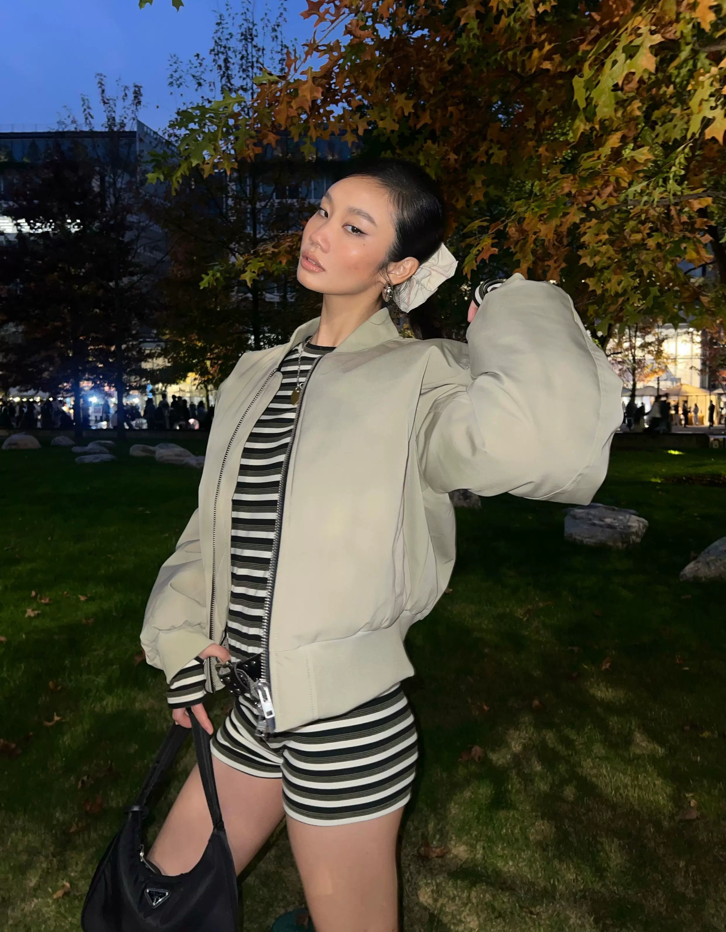 Black Khaki Camo MA1 Bomber Jacket