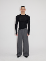 Elastic Waist Suit Pants