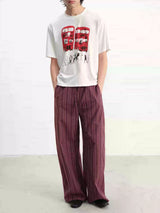 Red Bus Print Short Sleeve Tee