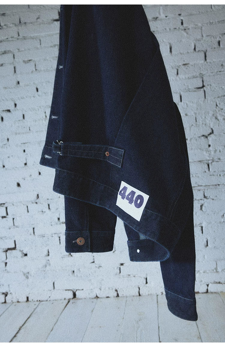 Okayama Classic Pleated Cropped Denim Jacket