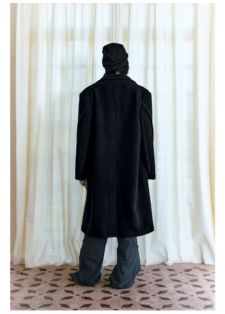 Padded Long 70% Australian Wool Coat
