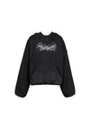 Distressed Printed Hellbound Wing Hoodie