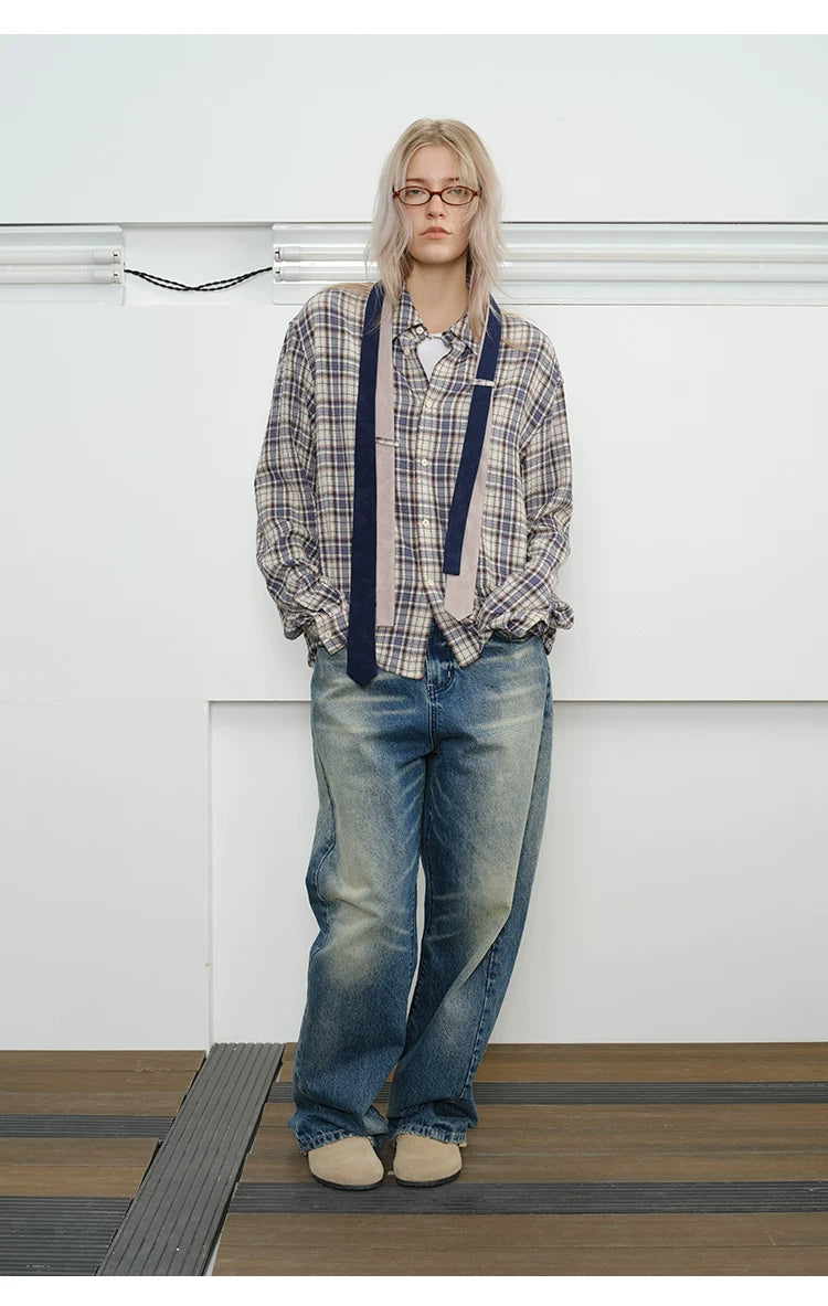 Unisex Long Sleeve Double Tie Shirt
