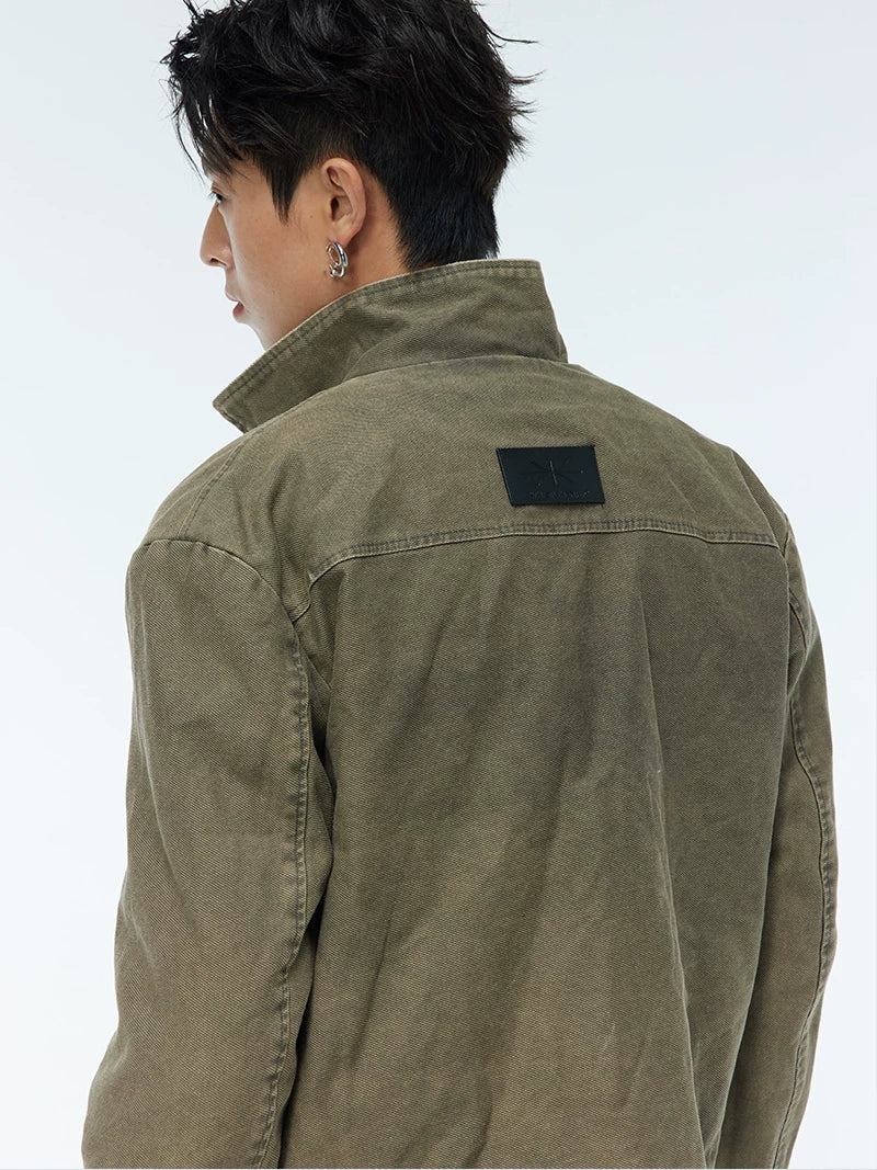Two-Tone Short Vintage Jacket