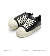 Leather Platform Casual Sneakers