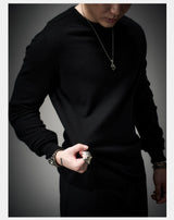 Fitted Dark Tailored Merino Cashmere Sweater