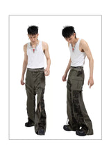 Military Green Camo Cargo Pants
