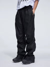 Double Pleated Zip Straight Loose Pants