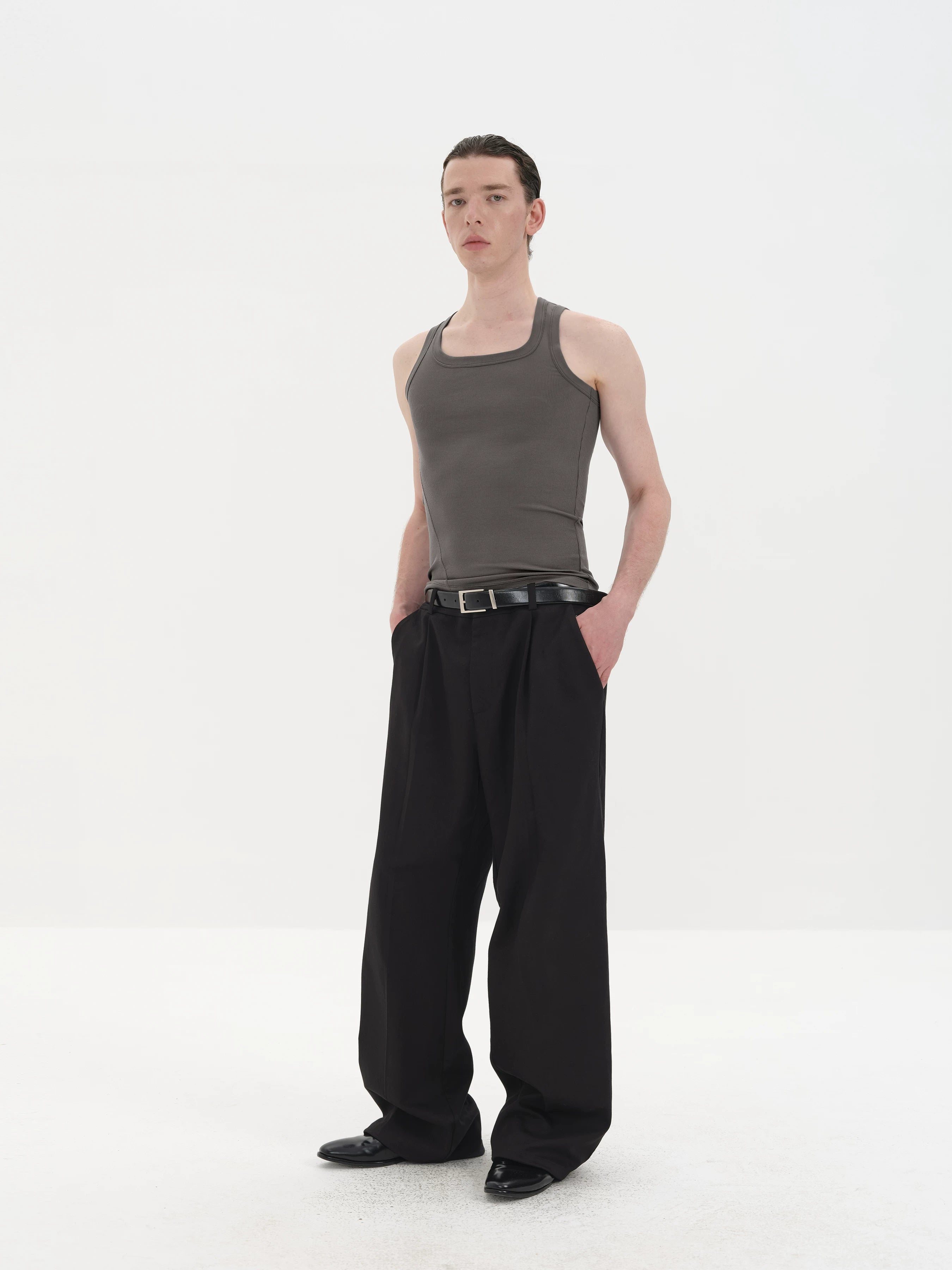 Flattering Lightweight Wide Collar Tank Tops