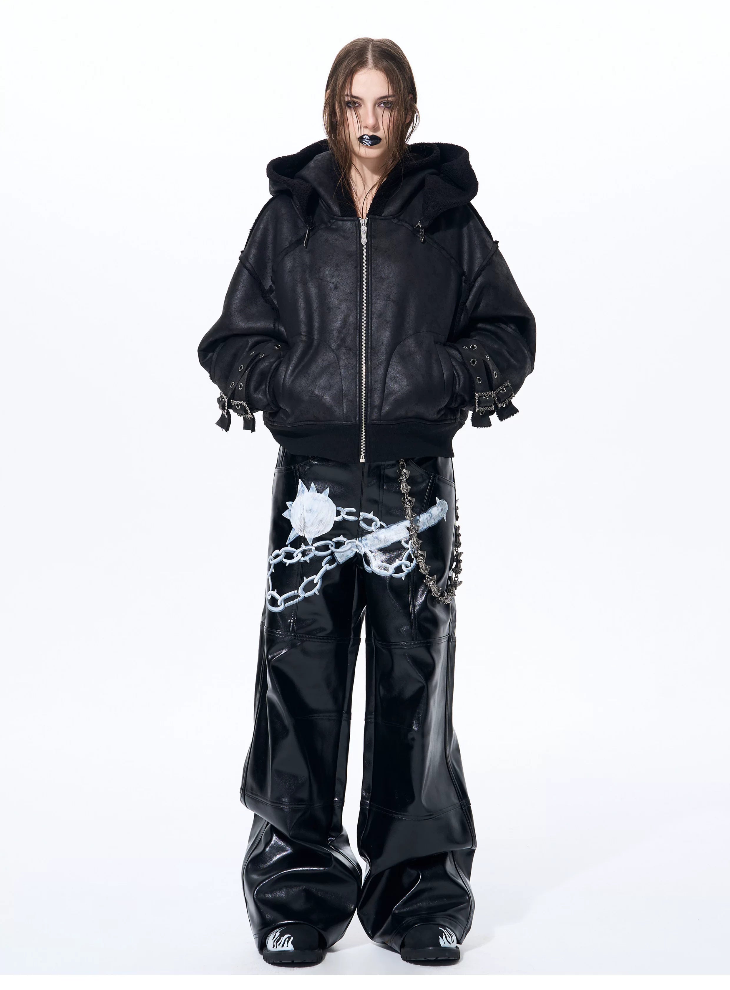 Men's Dual Hood Bomber Puffer Jacket