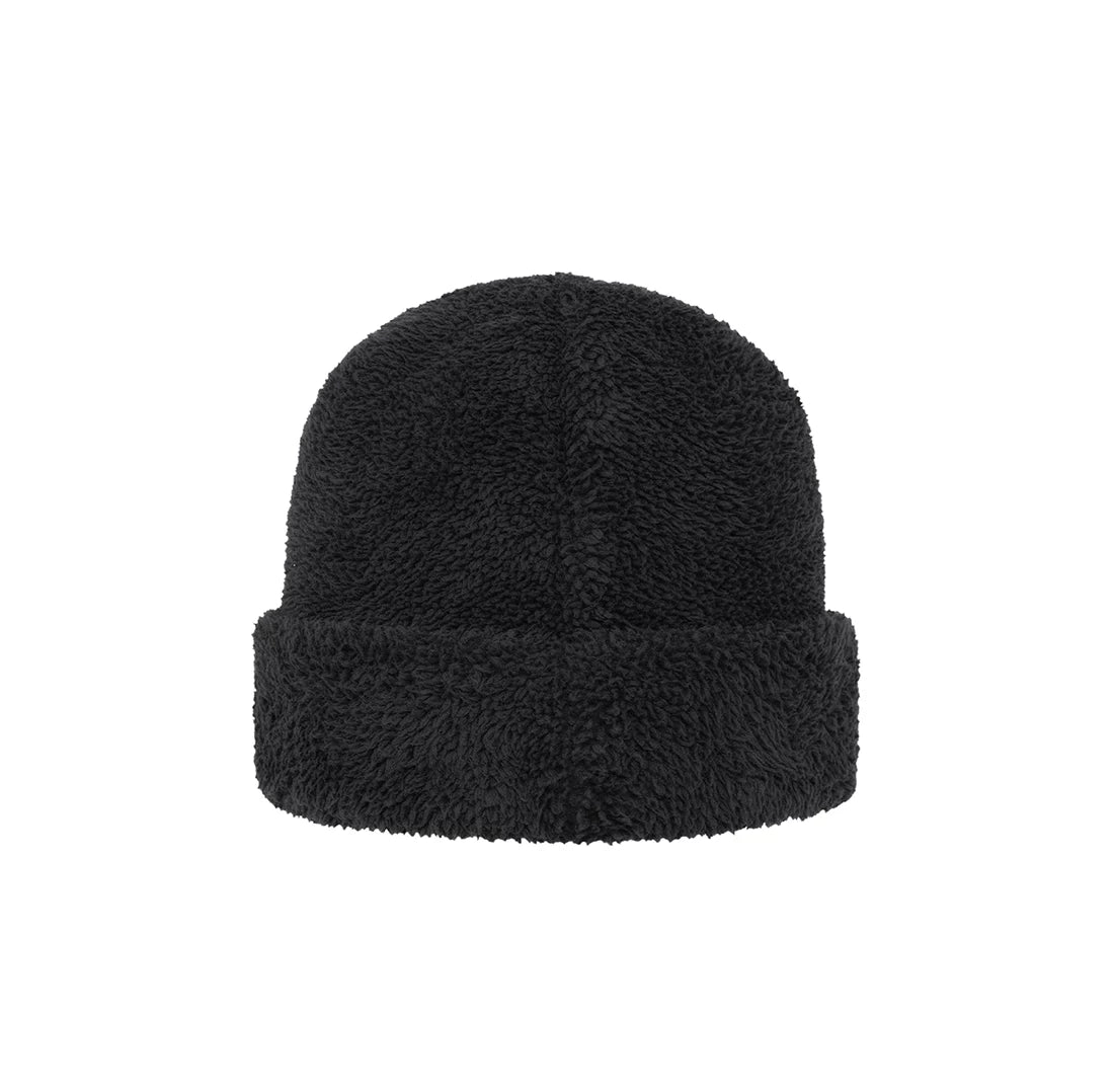 Distressed Black Fleece Bucket Hat
