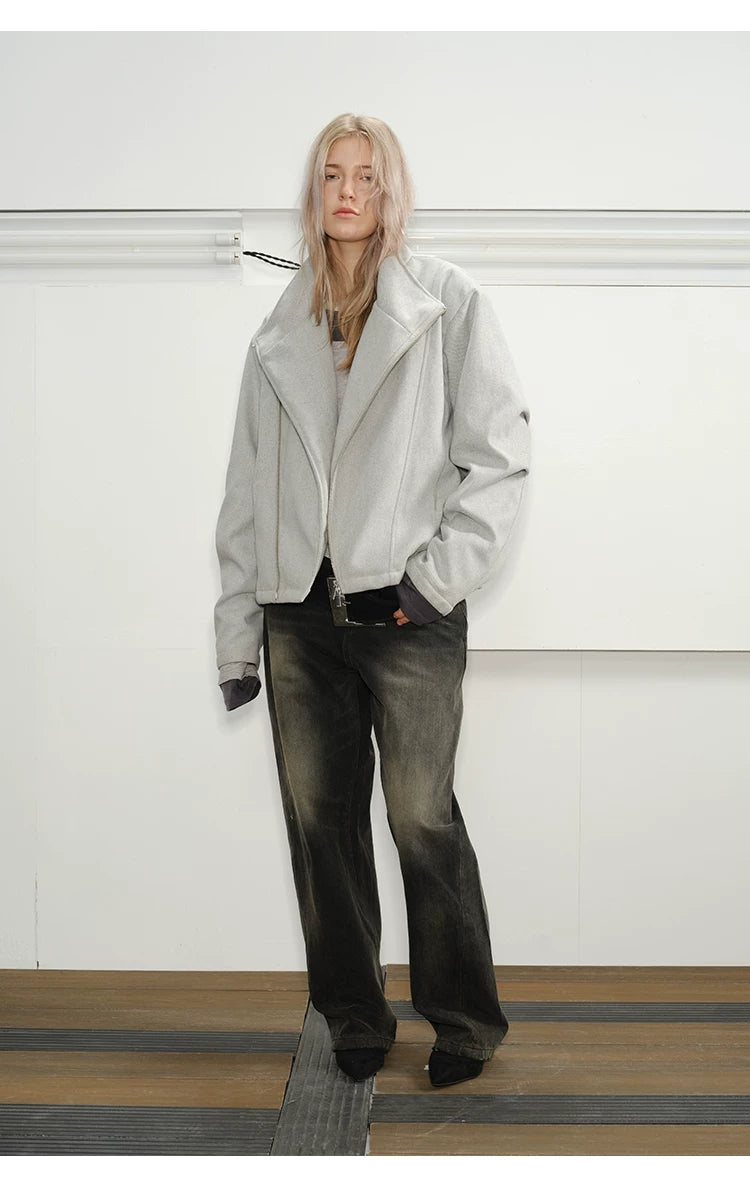 Men's Winter Detachable Rabbit Fur Coat