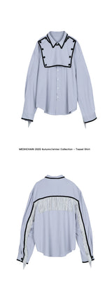 Loose Back Fringe Shirt