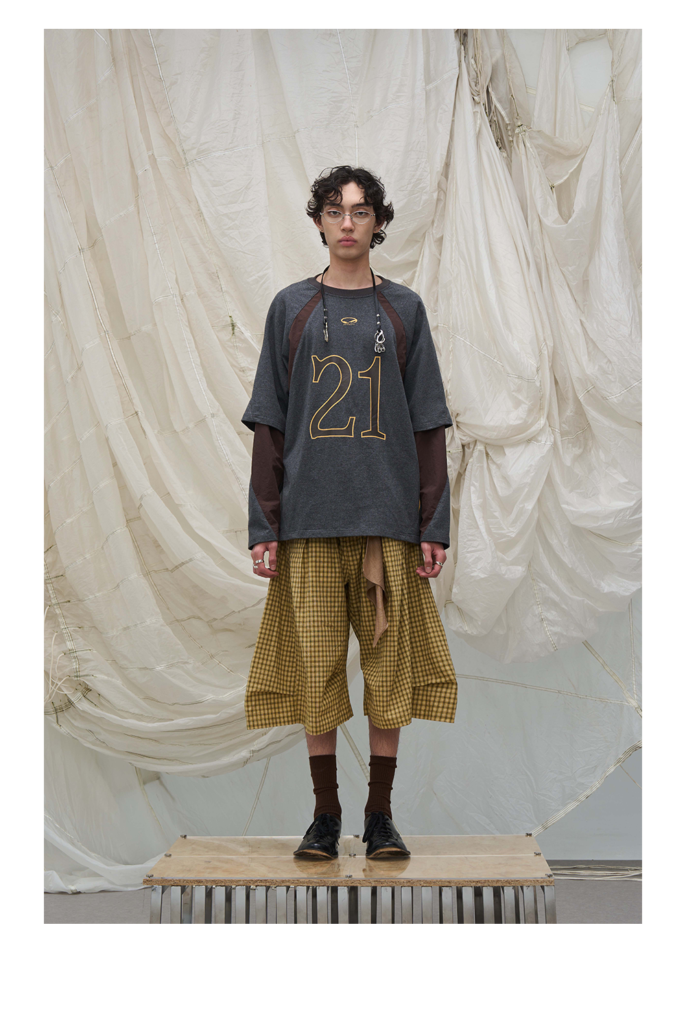 Deconstructed Patchwork Two-in-One T-Shirt