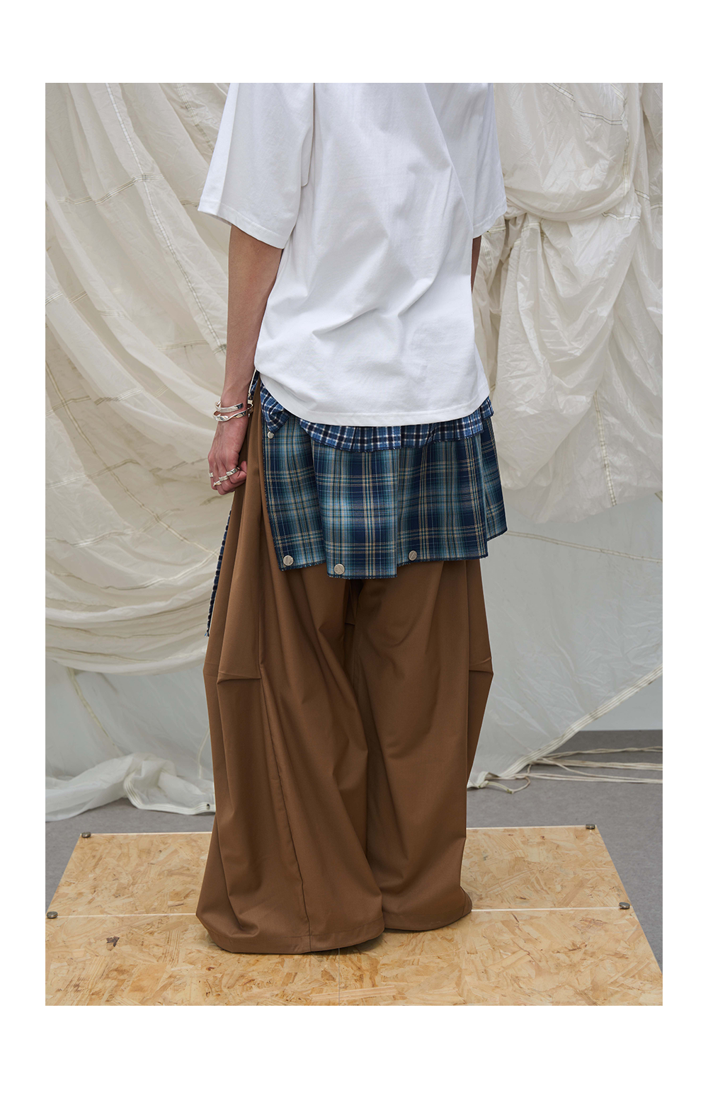 Plaid Unisex Skirt Extender