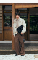Tip-dyed Toscana PU Harrington Jacket