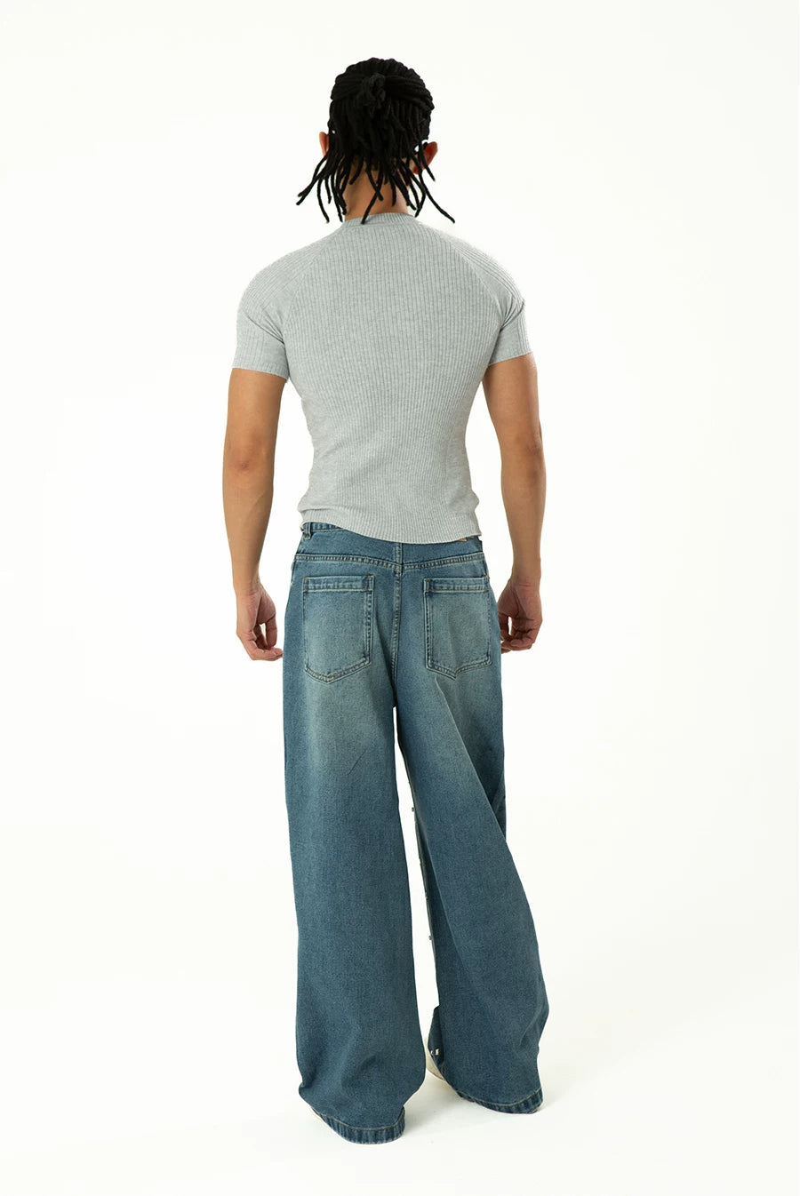 Men's Colorblock Ribbed Short Sleeve Tee