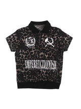 Leopard Print Stretchy Slim Fit Polo