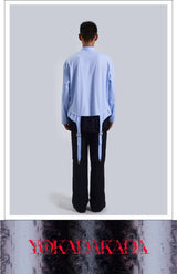 Blue Bow Tie Long Sleeve Shirt