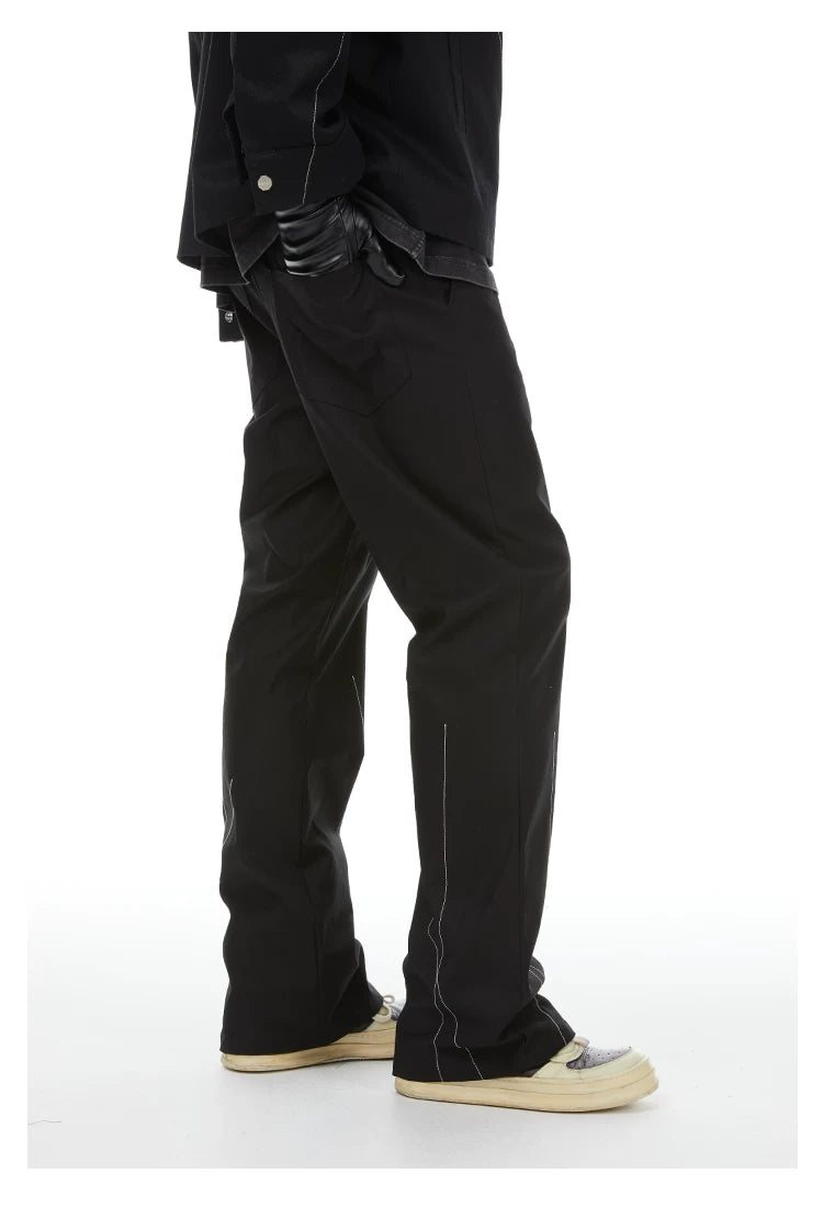 Loose Straight-Leg 360g Twill Pants