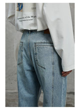 Vintage Washed Flared Denim Pants