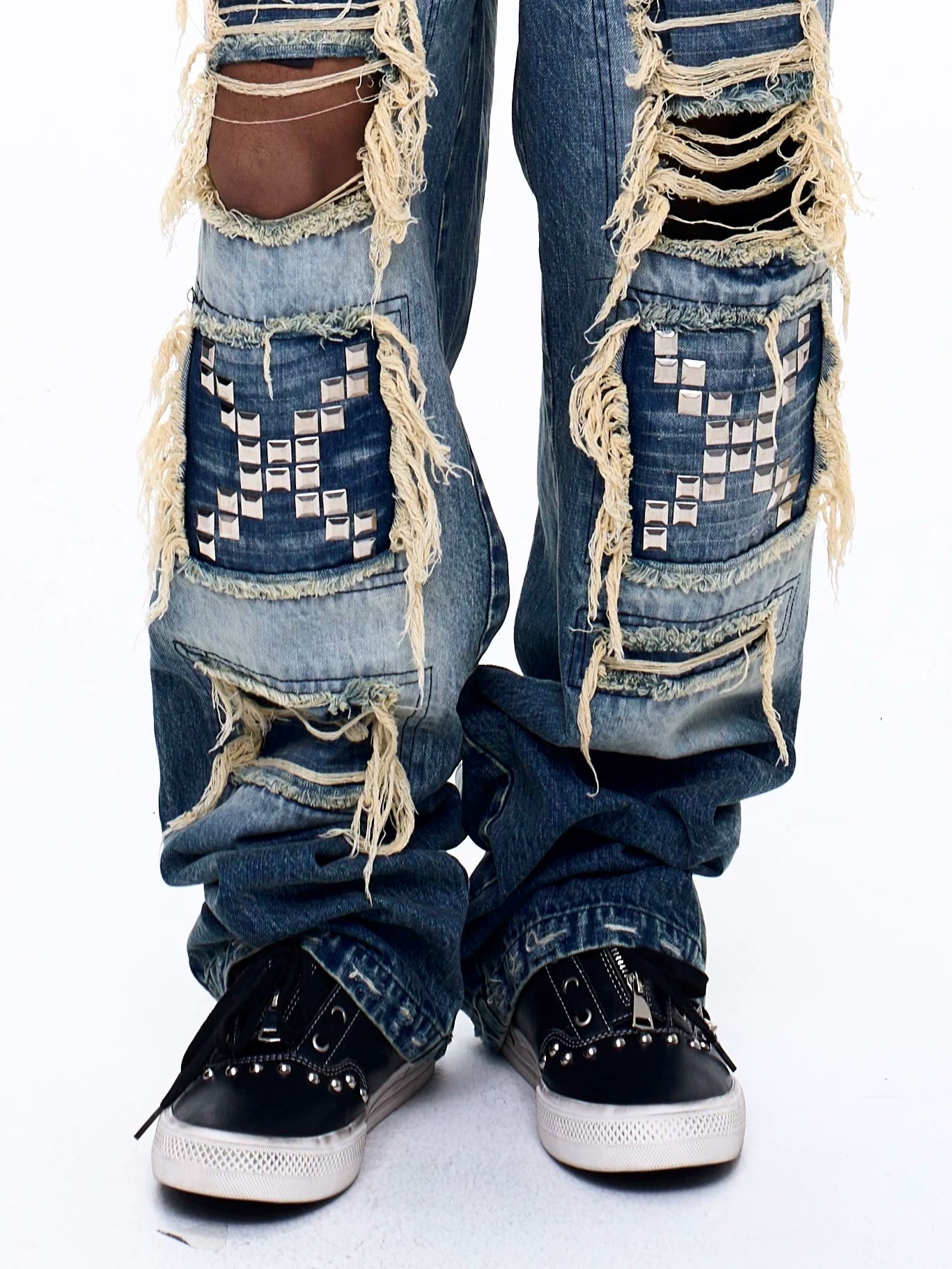 Men's Rivet Mid-top Skate Shoes
